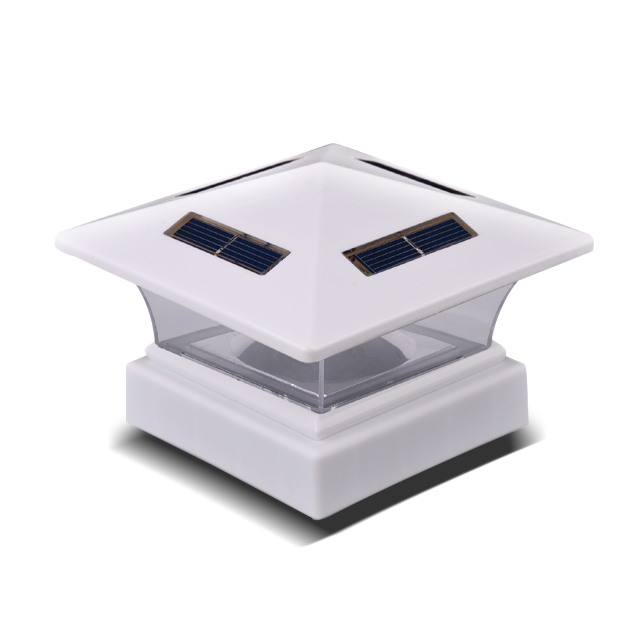 2211-F26-WH Beyaz Telsiz Işık Güneş Enerjisi Direk Başlığı Işığı