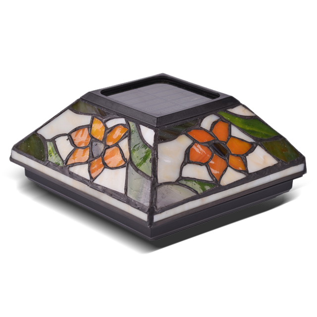 2211-F5 Tiffany Cam Güneş Enerjili Dış Mekan Direk Kapağı Işığı 2211-F5 Tiffany Cam Güneş Enerjili Dış Mekan Direk Kapağı Işığı