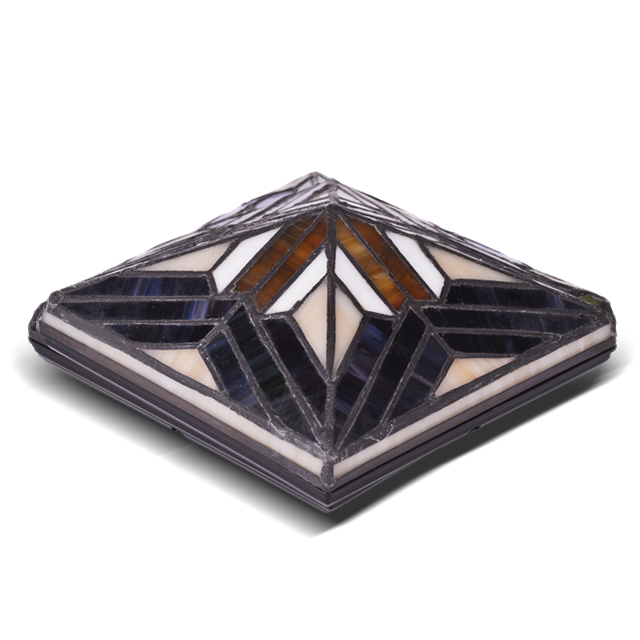 2211-TC3 Tiffany Ekleme kullanışlı Cam Direk Kapağı 2211-TC3 Tiffany Ekleme kullanışlı Cam Direk Kapağı